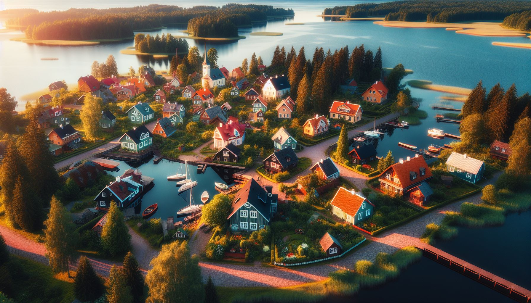 Võluv Naissaare küla Kakumäe lahe ääres